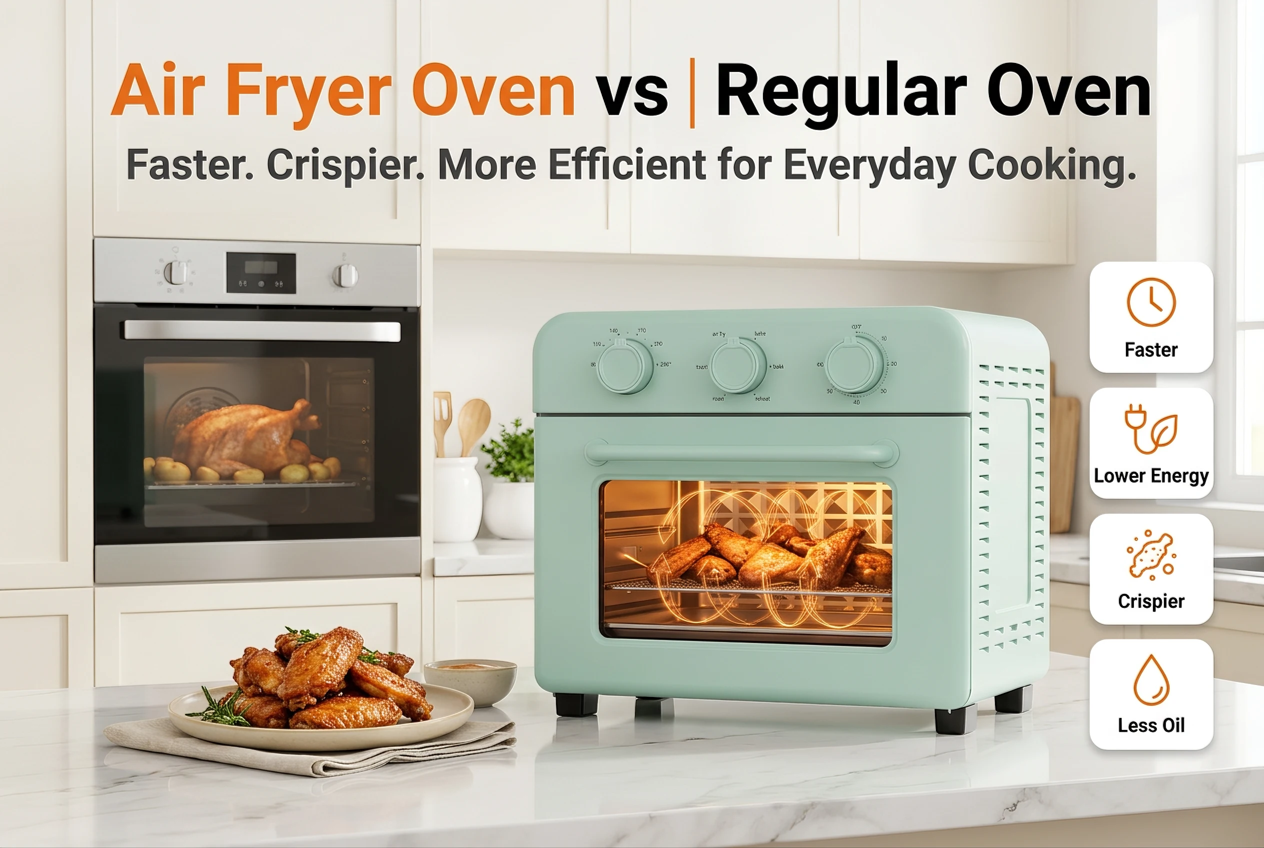 Air Fryer Oven vs Regular Oven: Which One Wins?