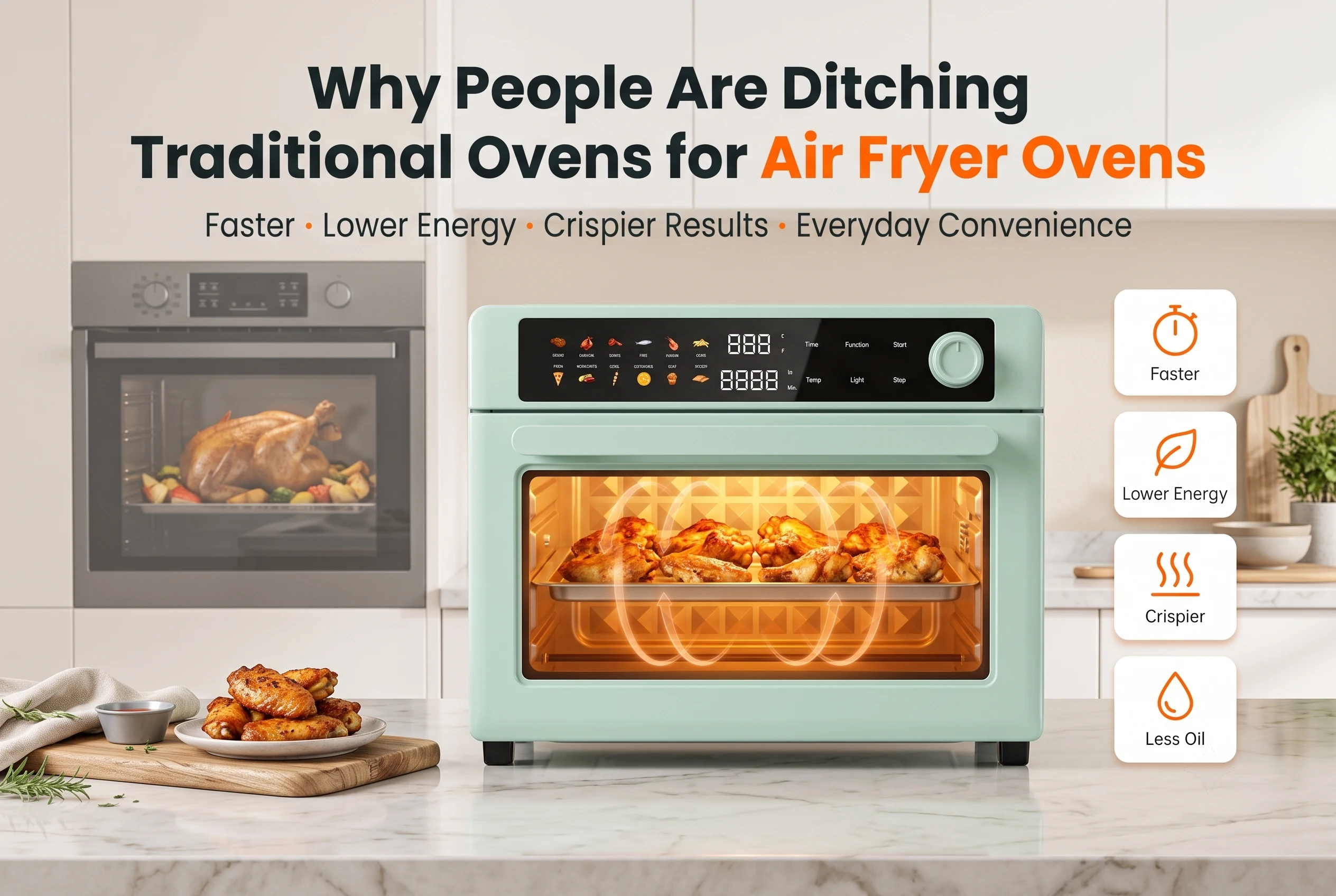 Why People Are Ditching Traditional Ovens for Air Fryer Ovens?