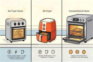 Air Fryer Oven vs Air Fryer vs Oven