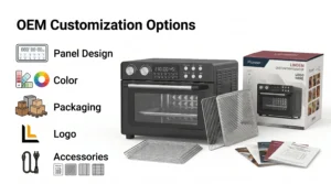 6 in 1 Air Fryer Oven AE3002