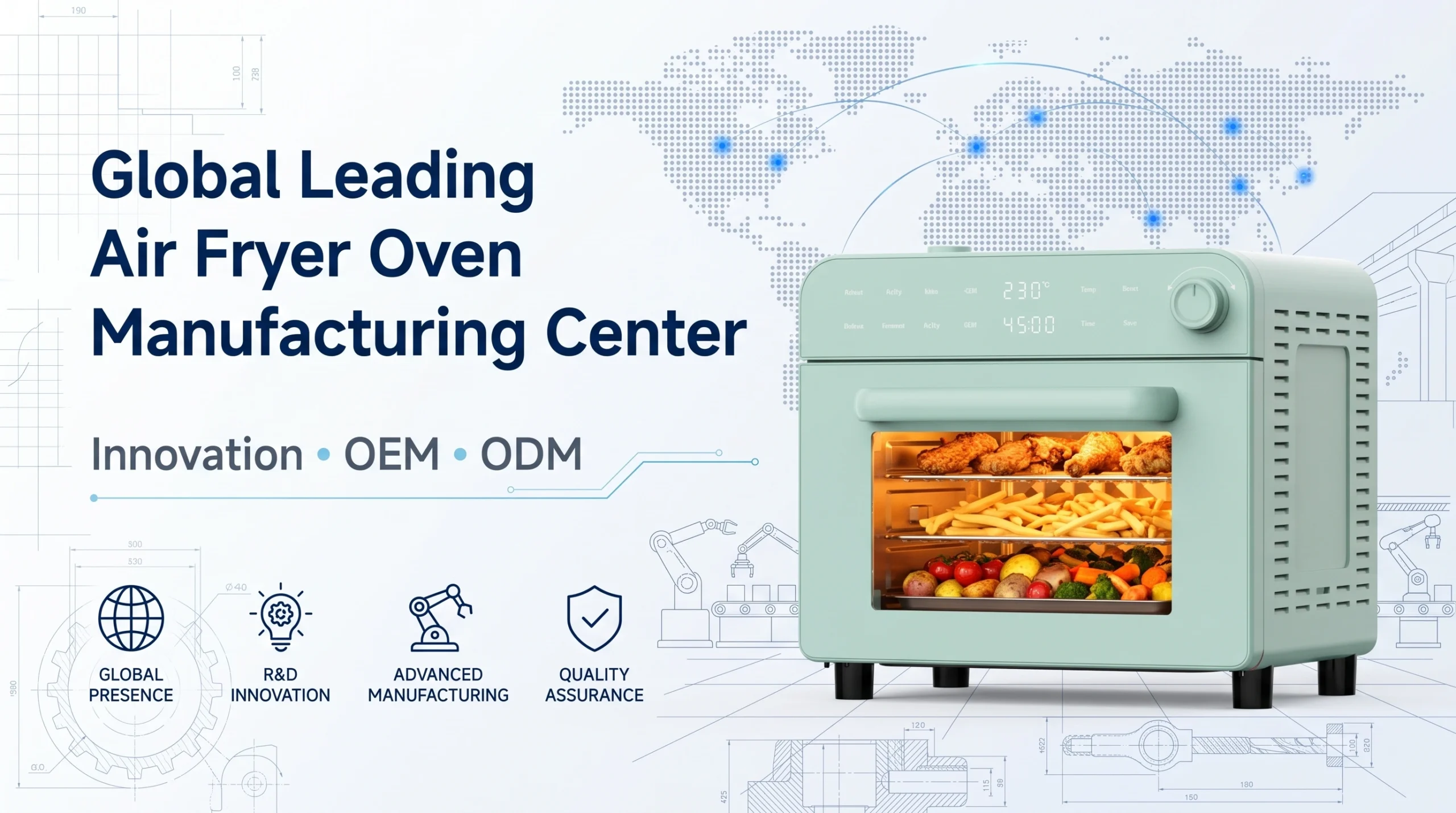 The Unrivaled Global Hub for Air Fryer Oven Manufacturing